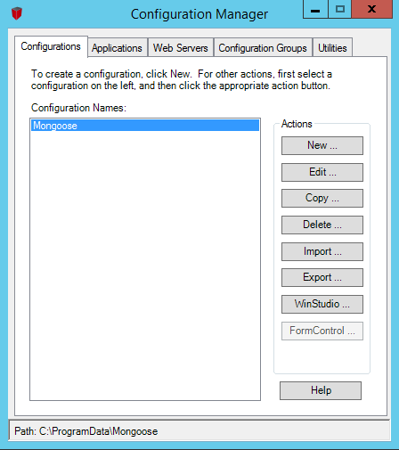 Configmanager-Configurations